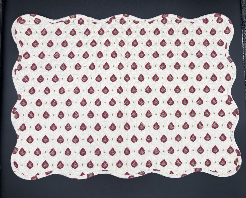 Daniel Cremieux Quilted Placemats W/ Matching Napkins Set Of 6